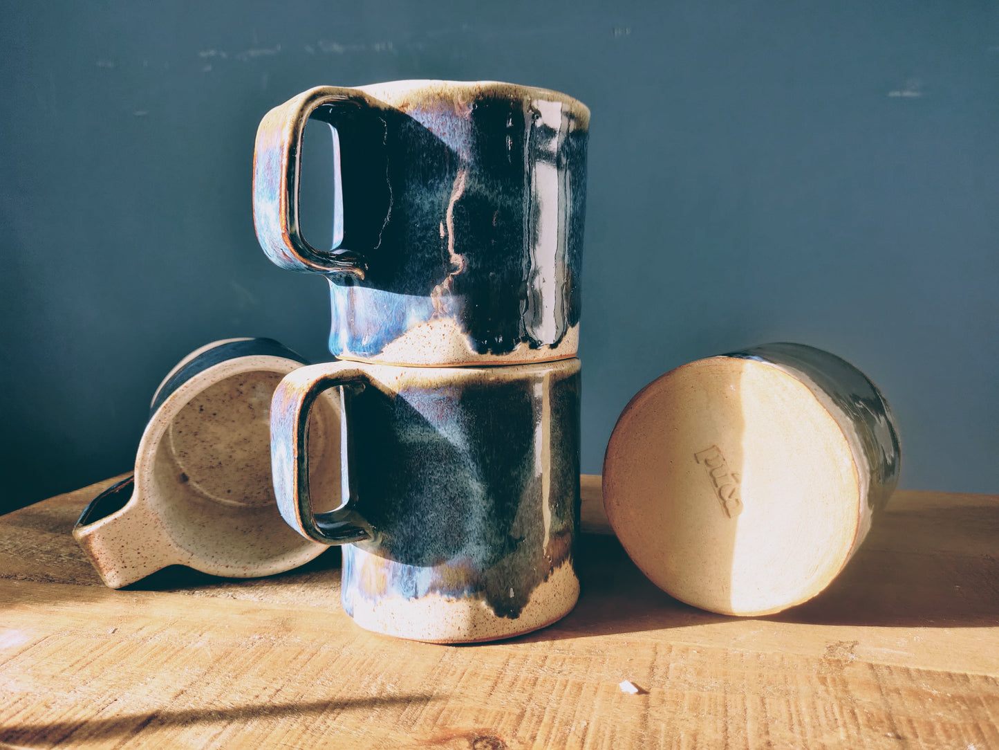 Drippy Blue Mug