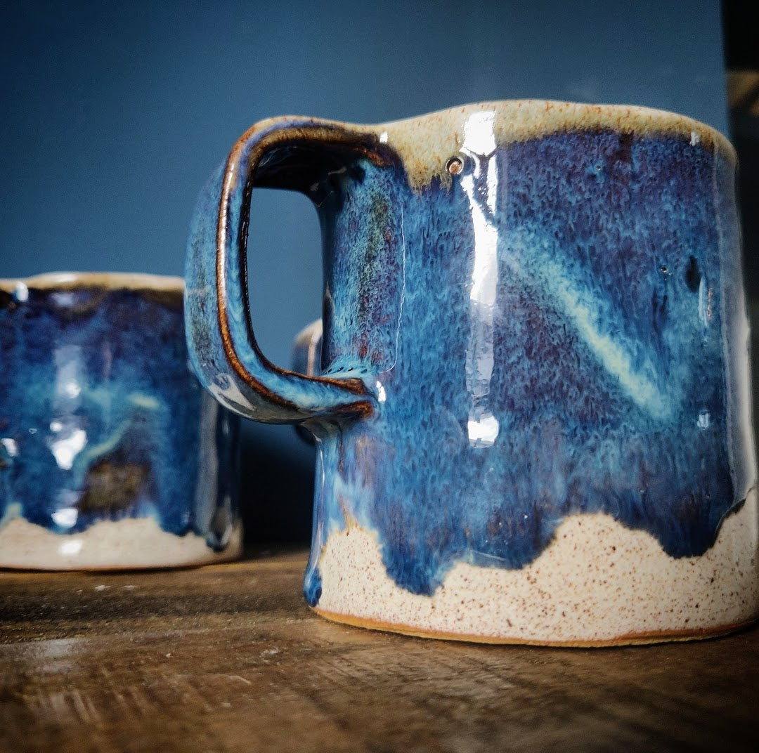 Drippy Blue Mug