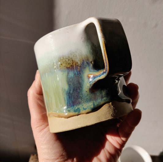 Turquoise Drippy Mug